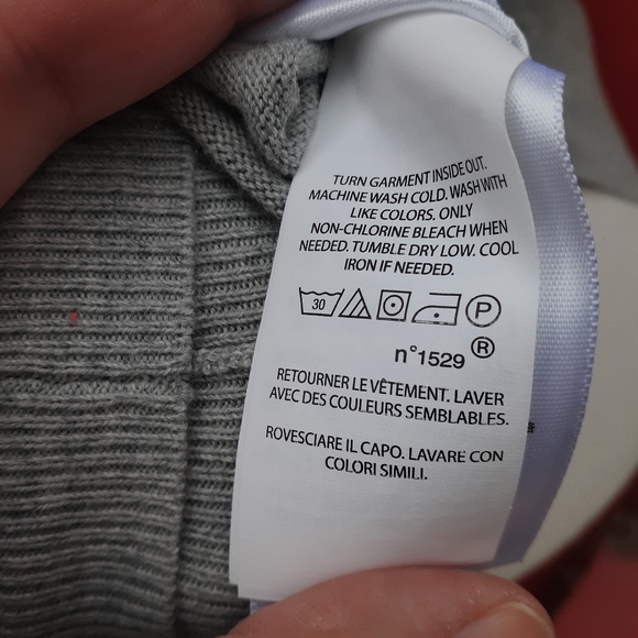 Polo by Ralph Lauren Pima Cotton V Neck Sweater Light Gray Large 129 - Picture 9 of 10